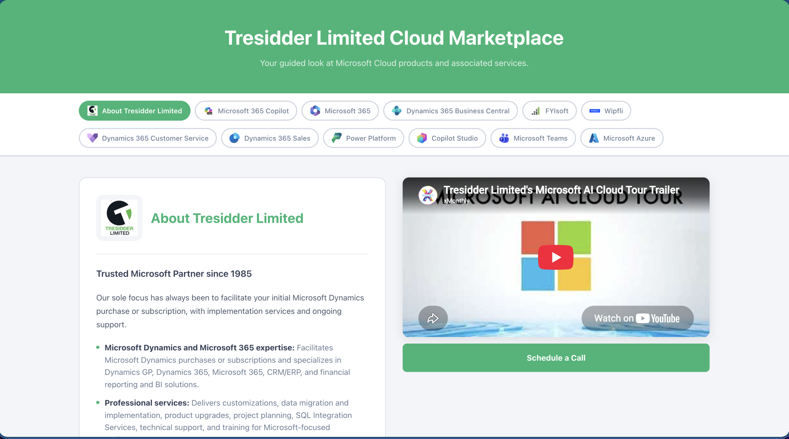 Tresidder Limited marketplace preview